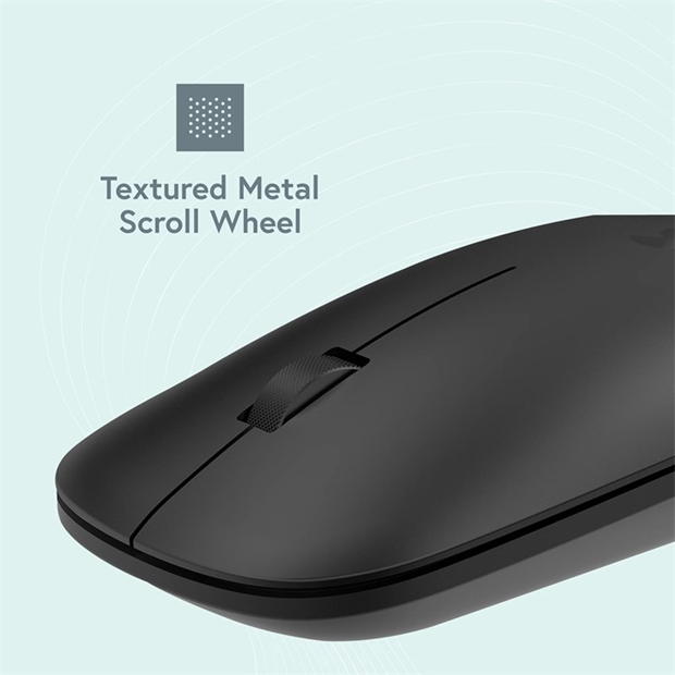 Styletech Silent Multi-Mode Bluetooth Wireless Mouse for PC & Mac - Black