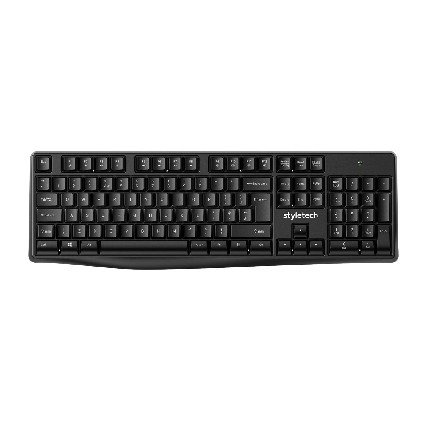 Styletech Wireless Keyboard and Mouse - Black