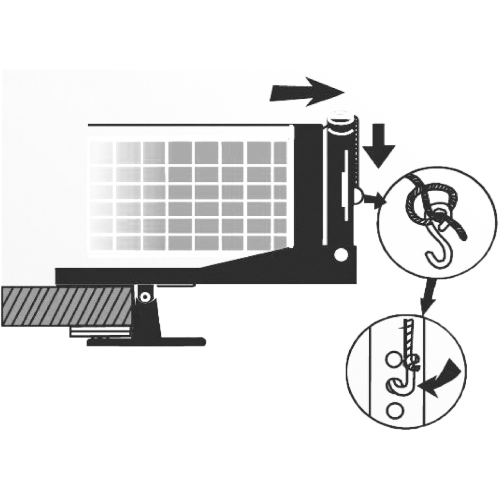 Ping Pong holder with net Sunflex Snap 20246