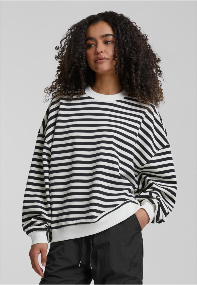 Oversized Striped Crewneck dama Urban Classics