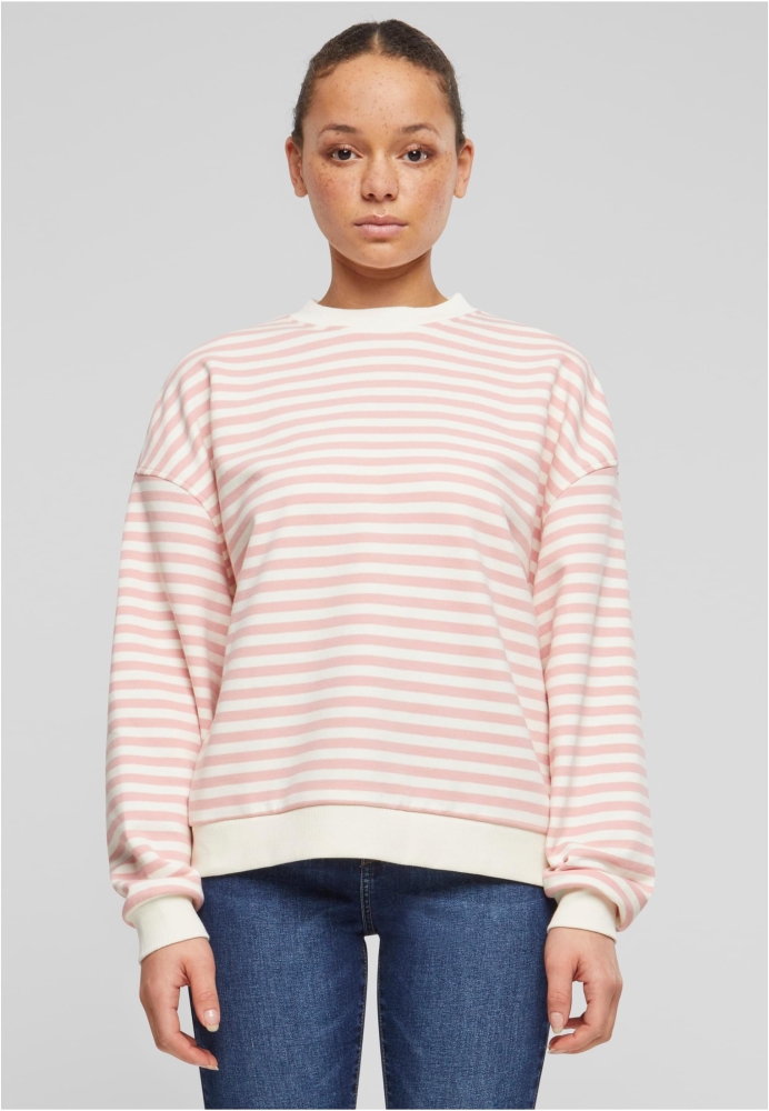 Oversized Striped Crewneck dama Urban Classics