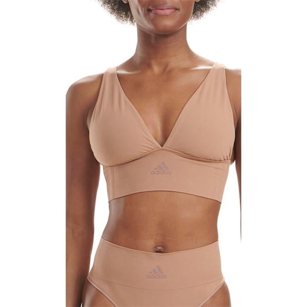 adidas Sport Active Seamless Micro Stretch Long Line Plunge Bra