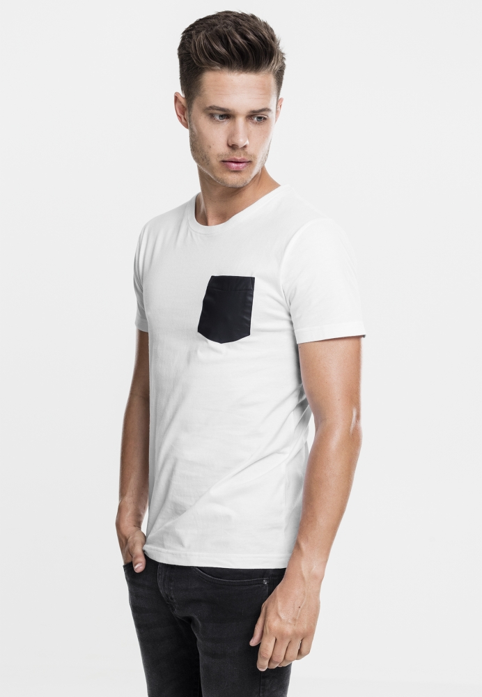 Tricou piele Imitation Pocket Urban Classics