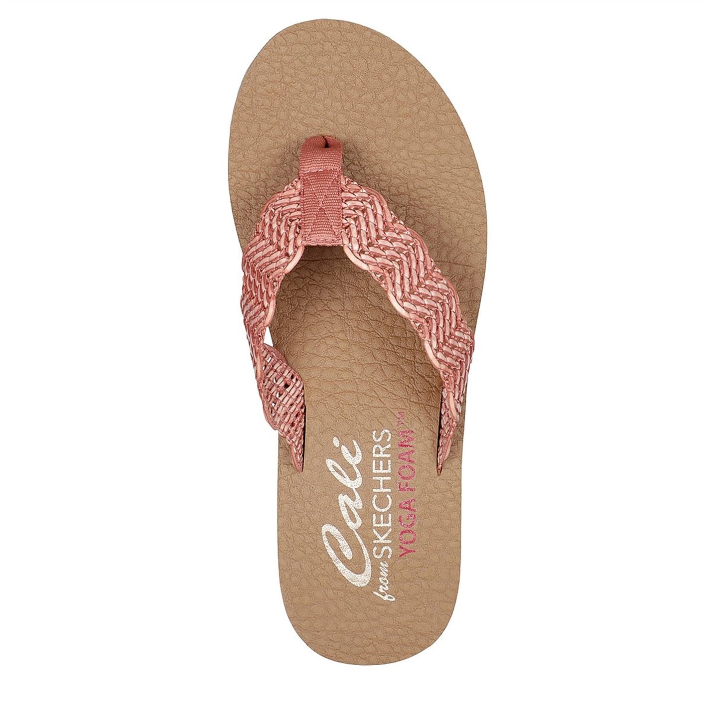 Skechers Open Weave Thong Yoga Foam Flip Flops fetita