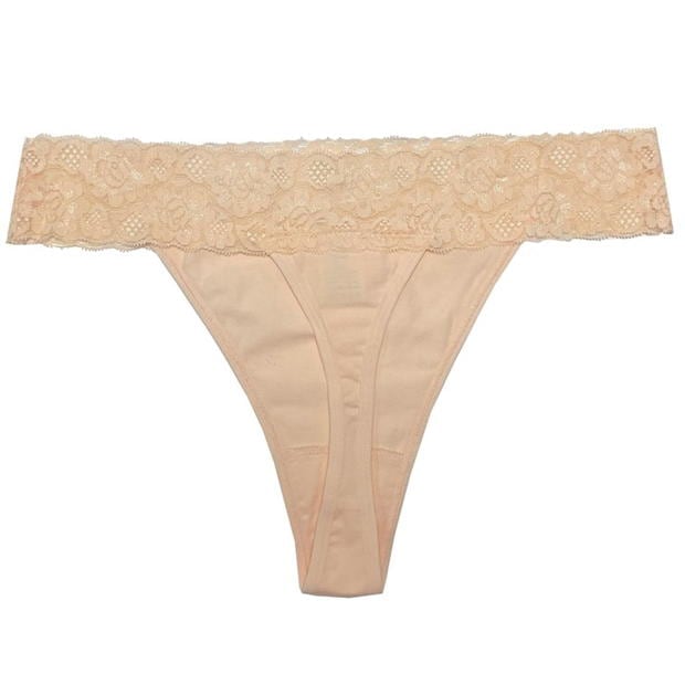 Studio 5 Pack Lace Trim Thong