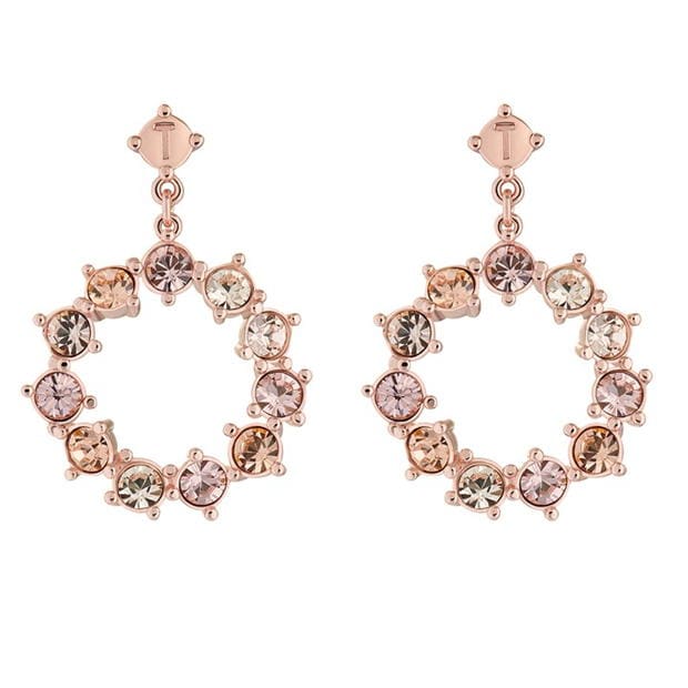 Ted Baker Large Crystal Hoop Drop Earring