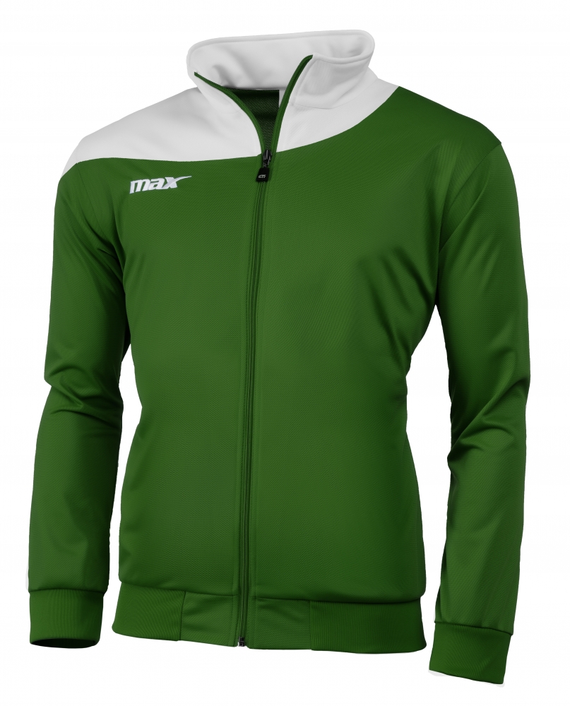 Bluza cu fermoar Tenerife Verde Bianco Max Sport