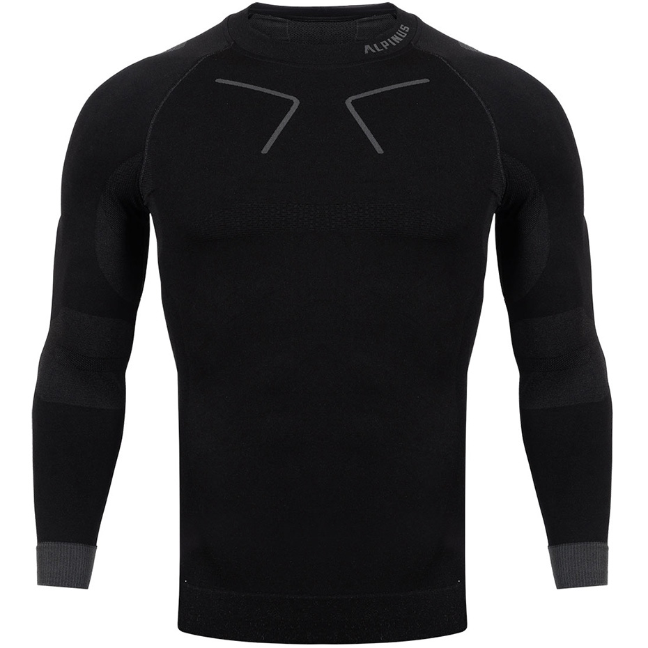 Men's Thermoactive Alpinus Tactical Base Layer Black and Gray GT43219