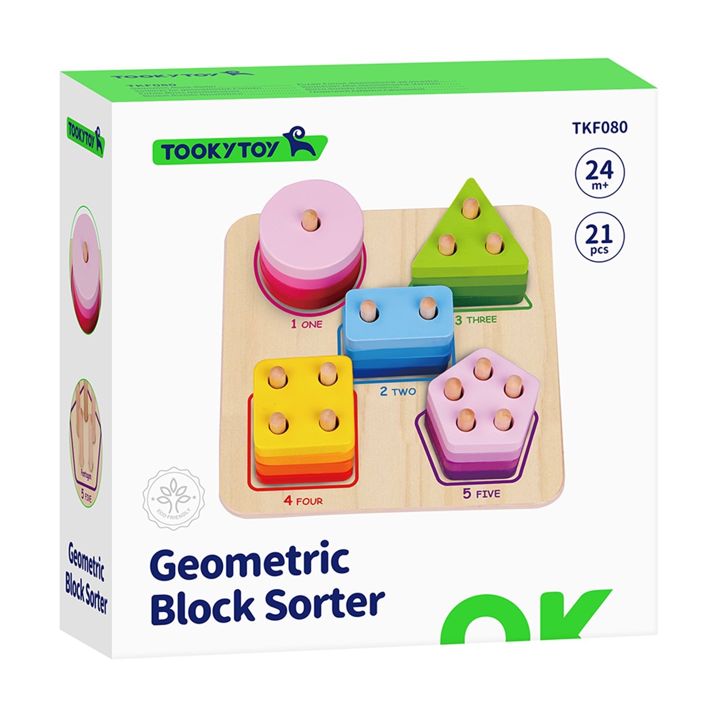 Tooky Toys Geometric Block Sorter Babies