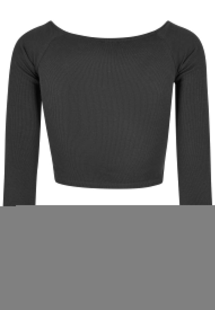 Short Rib Wide V-Neck Longsleeve dama Urban Classics