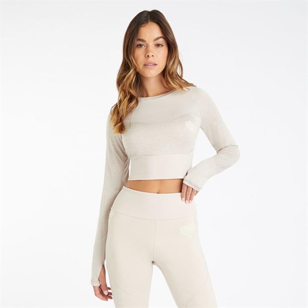 Umbro Pro Training Long-Sleeved Crop Top