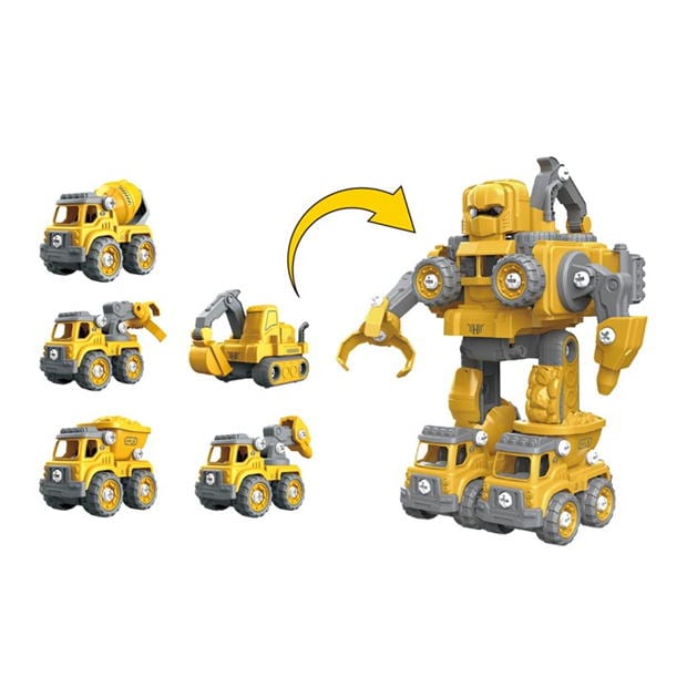 Toylife Transforming Toy 5-in-1 Robot Vehical 00