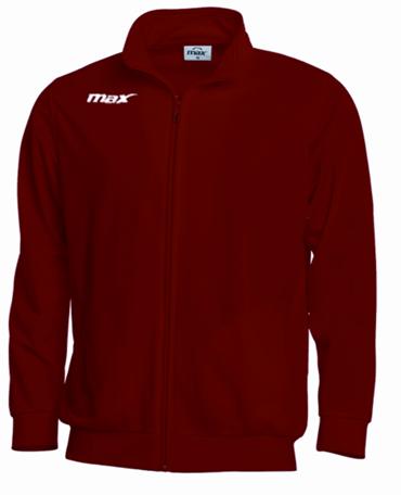 Bluza trening cu fermoar Dover Rosso Max Sport