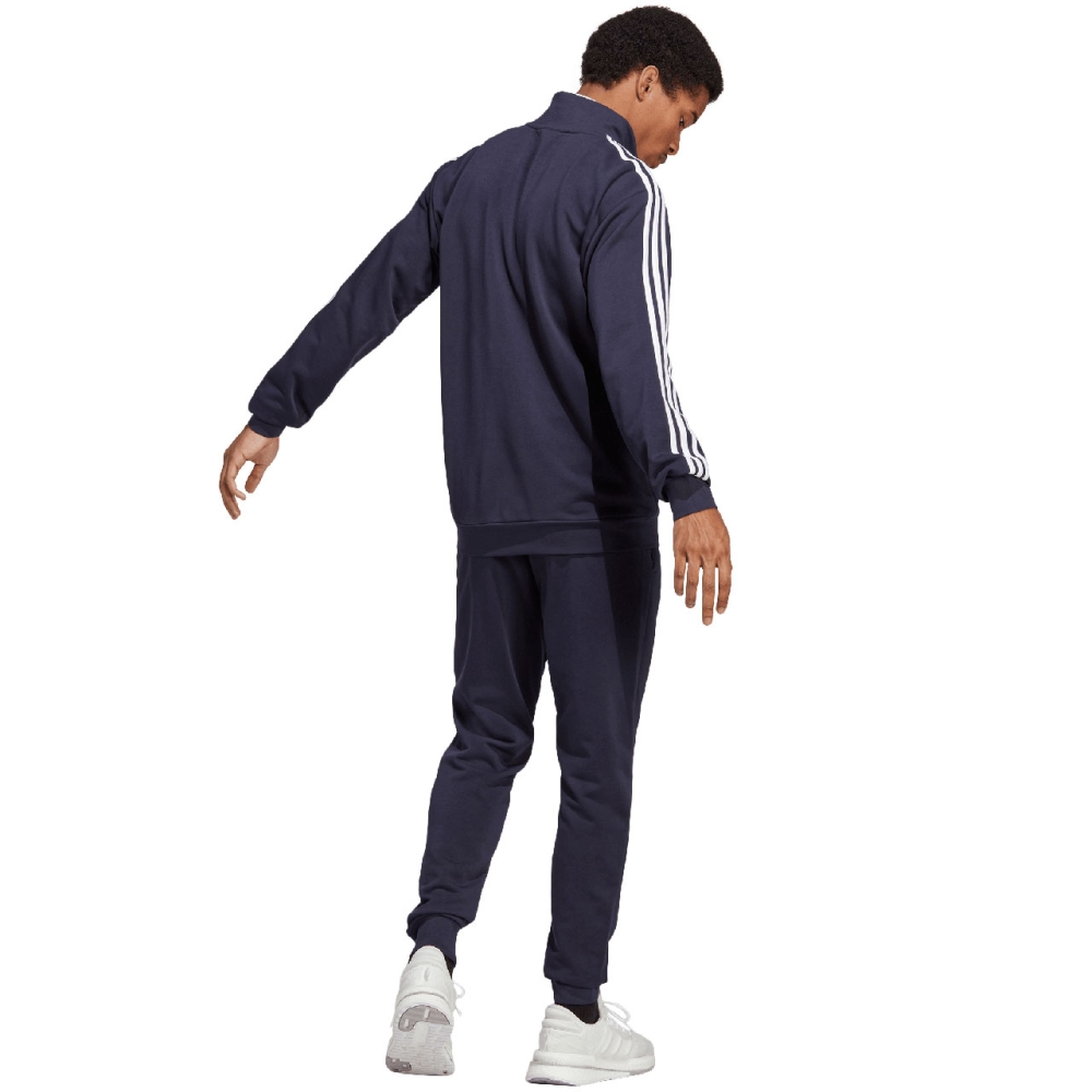 Trening Men's adidas Basic 3-Stripes French Terry navy blue IC6765