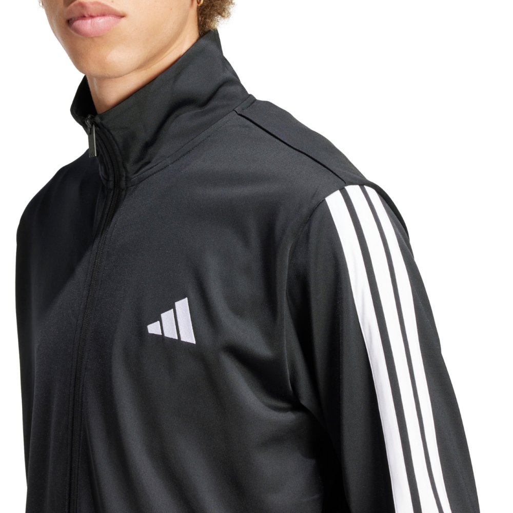 Trening adidas Sportswear Basic 3-Stripes Tricot men's black JI8858