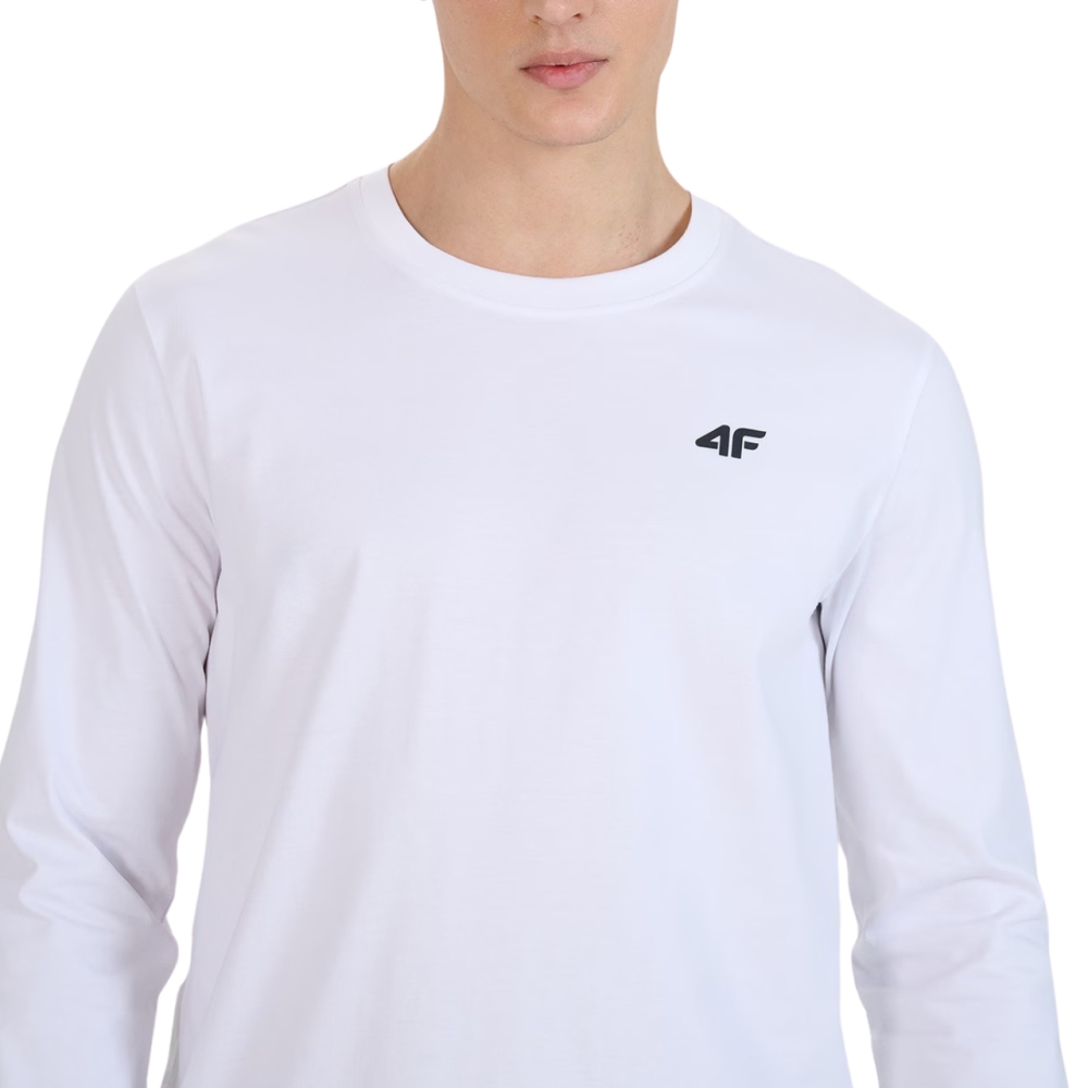 Camasa Men's T- 4F Longsleeve M432 white 4FWMM00TLONM432 10S