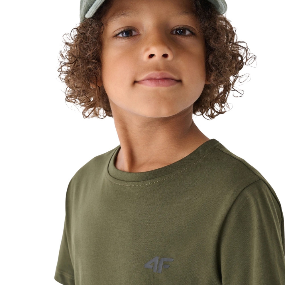 Camasa Boy's T- 4F M1626 khaki 4FJWMM00TTSHM1626 43S