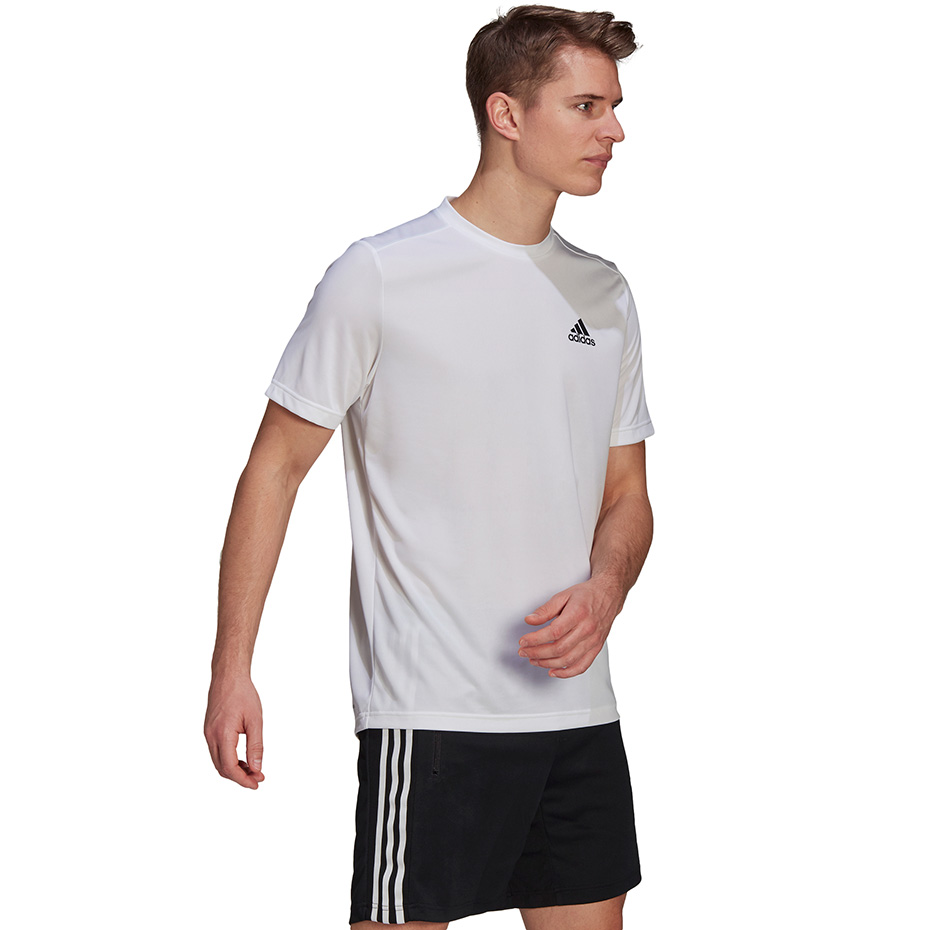 Koszulka męska adidas AeroReady Designed 2 Move biała GM5509