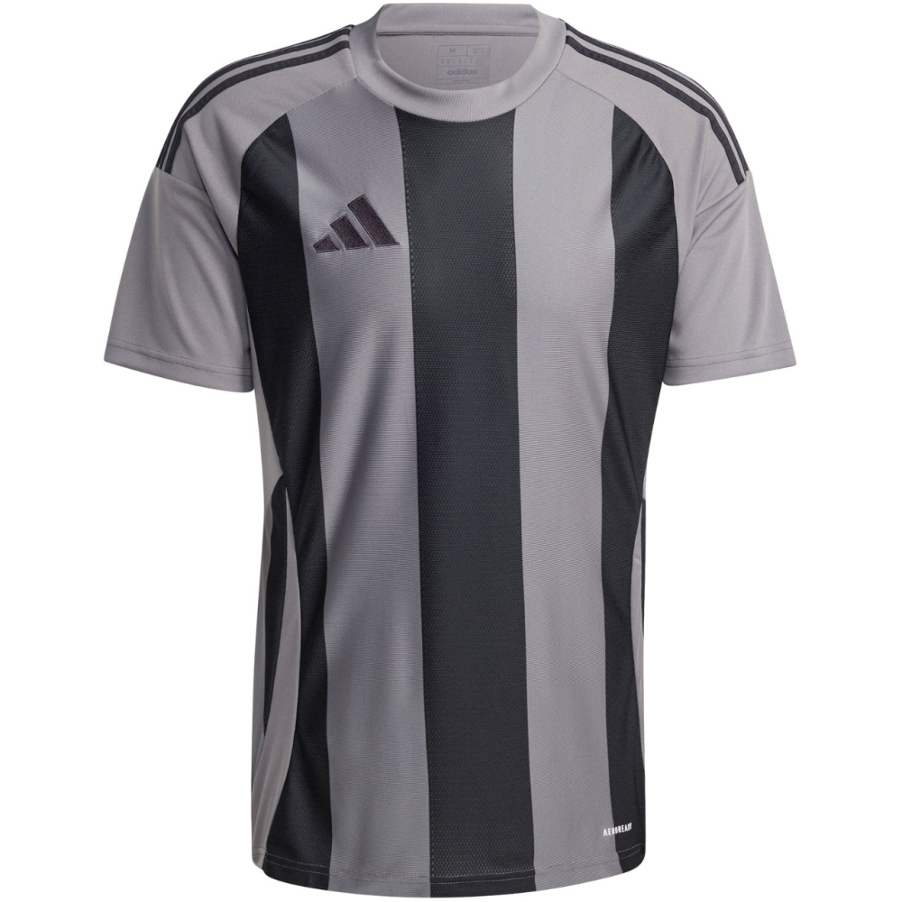 Camasa adidas Striped 24 Jersey Men's T- Gray-Black IW2145