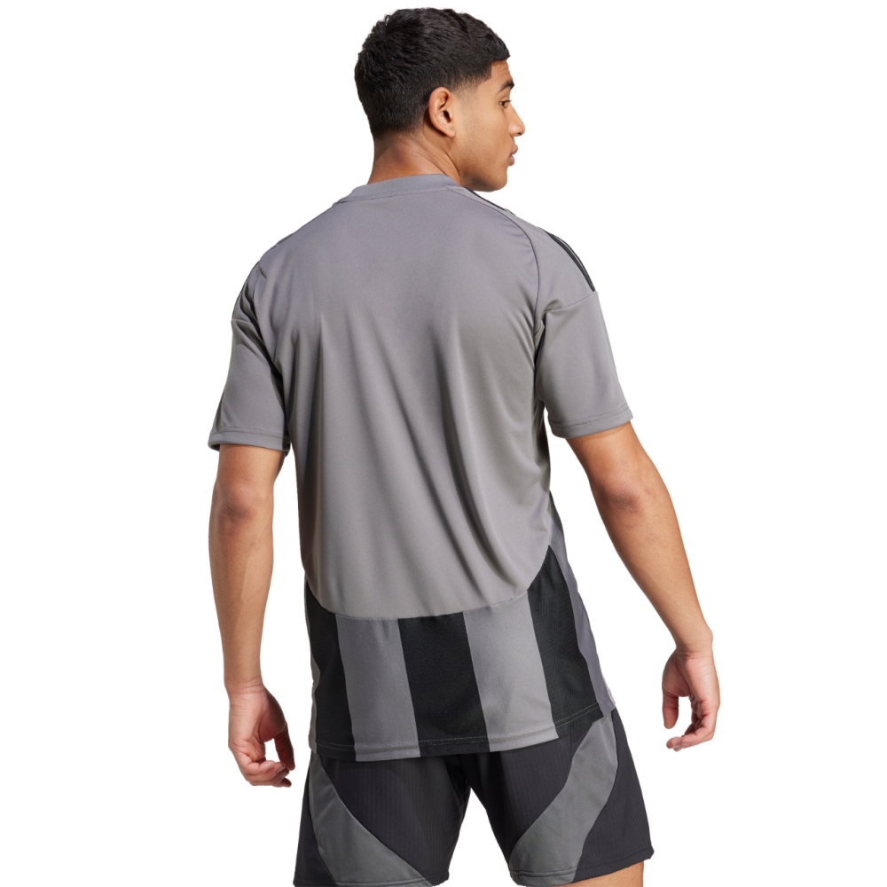 Camasa adidas Striped 24 Jersey Men's T- Gray-Black IW2145