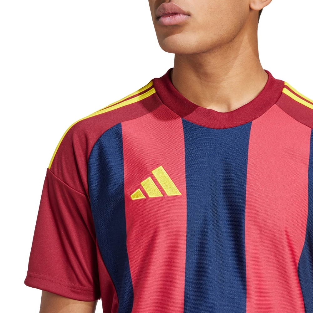 Camasa adidas Striped 24 Jersey Burgundy-Navy Blue Men's T- IW2149