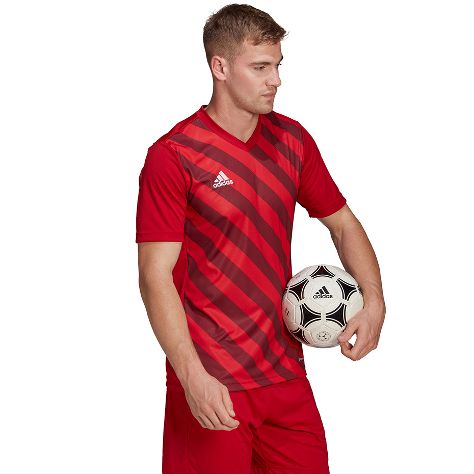 Koszulka męska adidas Entrada 22 Graphic Jersey czerwono-bordowa HB0572