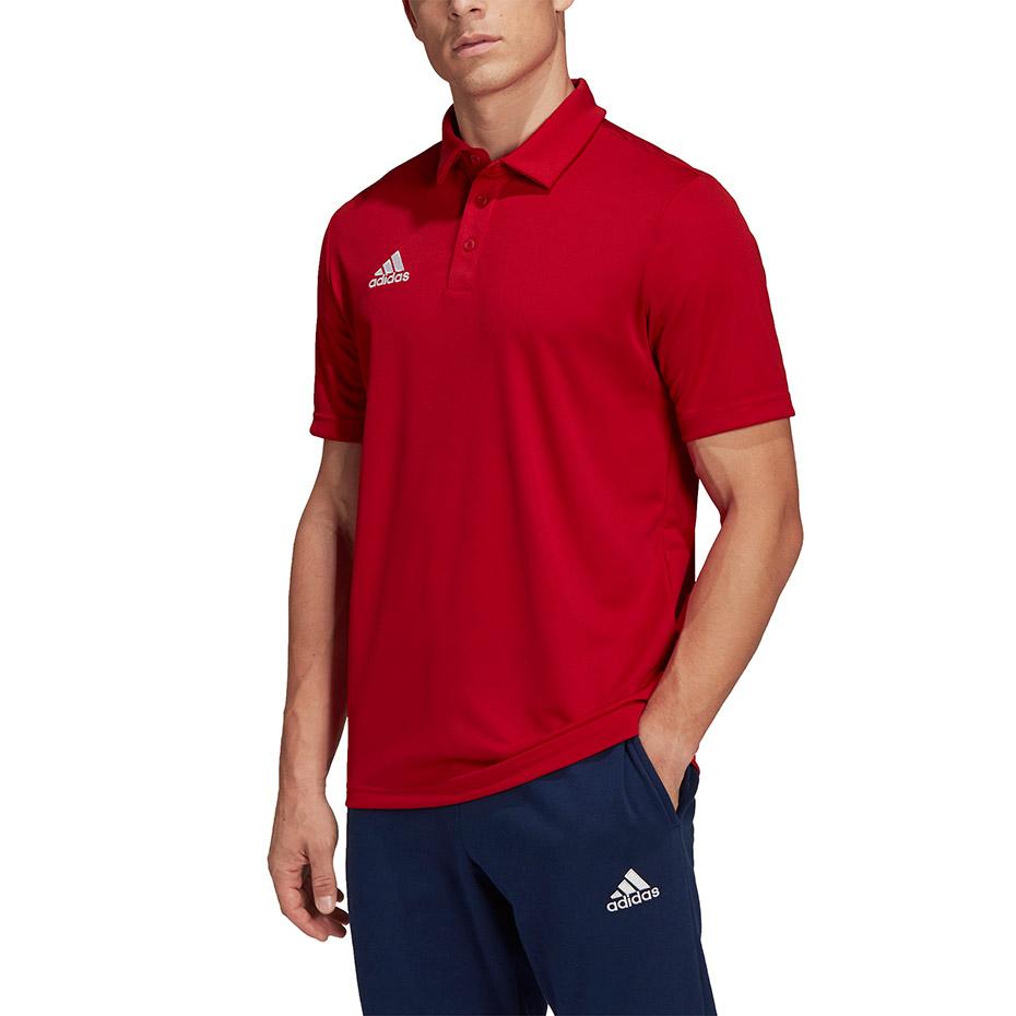 Koszulka męska adidas Entrada 22 Polo czerwona H57489