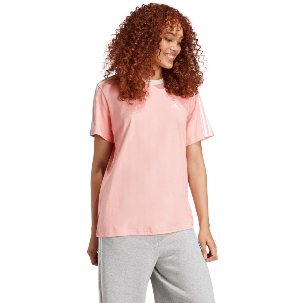 Tricou Camasa 's adidas Essentials 3-Stripes pink T- IY1698 dama