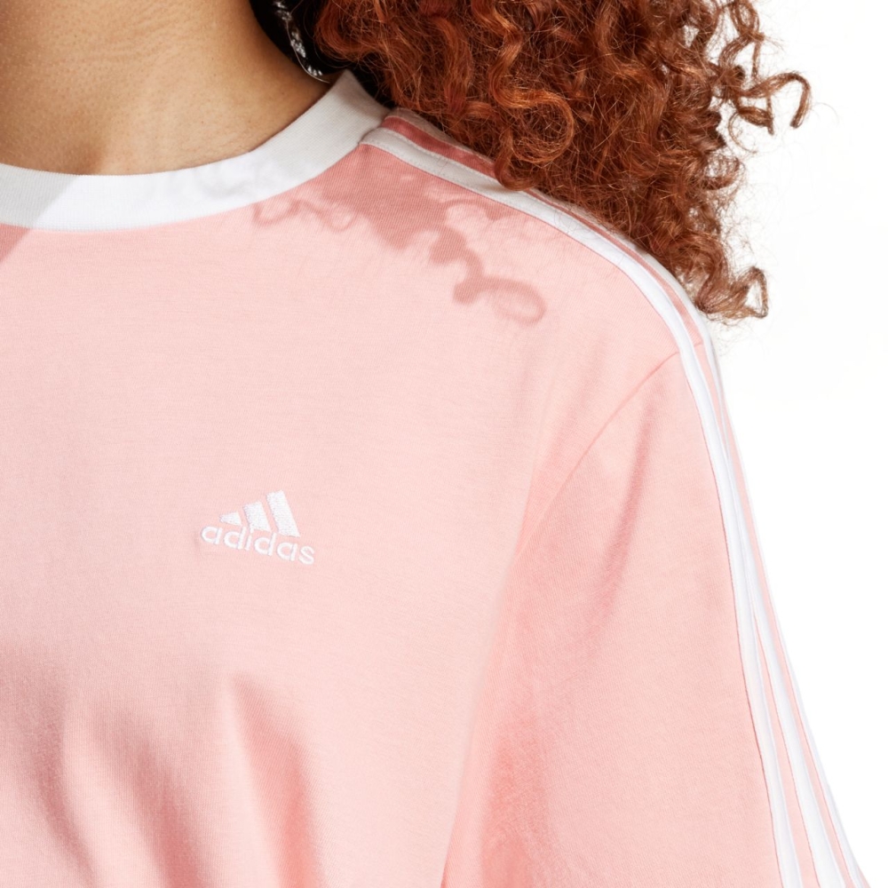 Tricou Camasa 's adidas Essentials 3-Stripes pink T- IY1698 dama