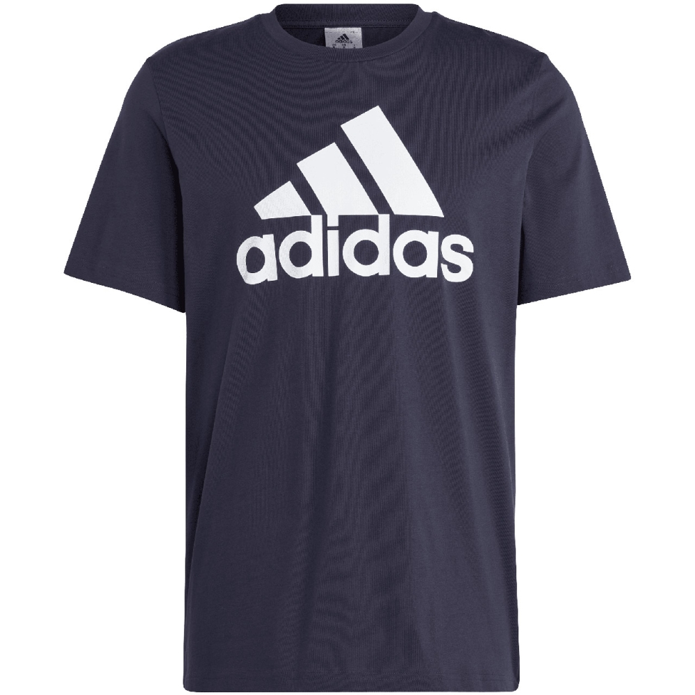 Tricou Camasa Men's adidas T- Essentials Single Jersey 3-Stripes navy blue IC9348