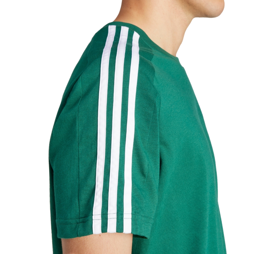 Camasa Men's T- adidas Essentials Single Jersey 3-Stripes green IS1333