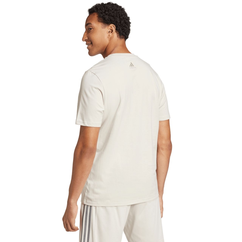 Camasa Men's T- adidas Essentials Single Jersey Big Logo beige IX0139