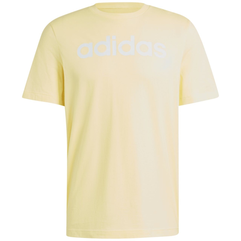 Camasa Men's T- adidas Essentials Single Jersey Linear Embroidered ? yellow IZ4769