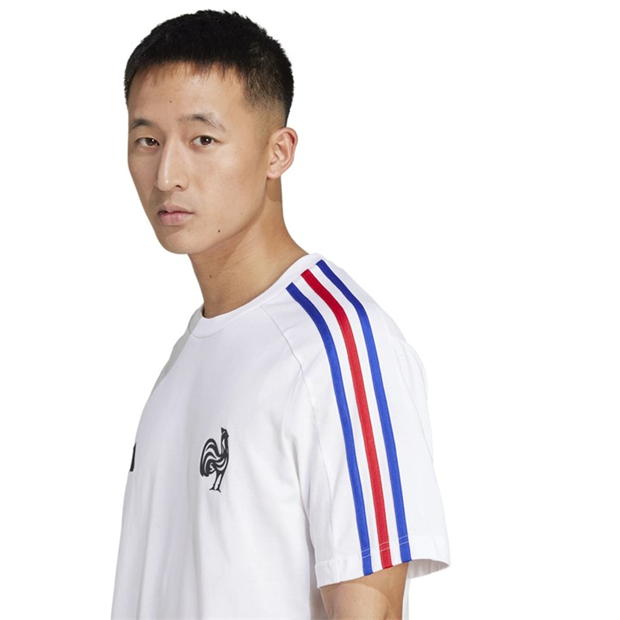 Camasa adidas France Essentials 3-Stripes T- barbat