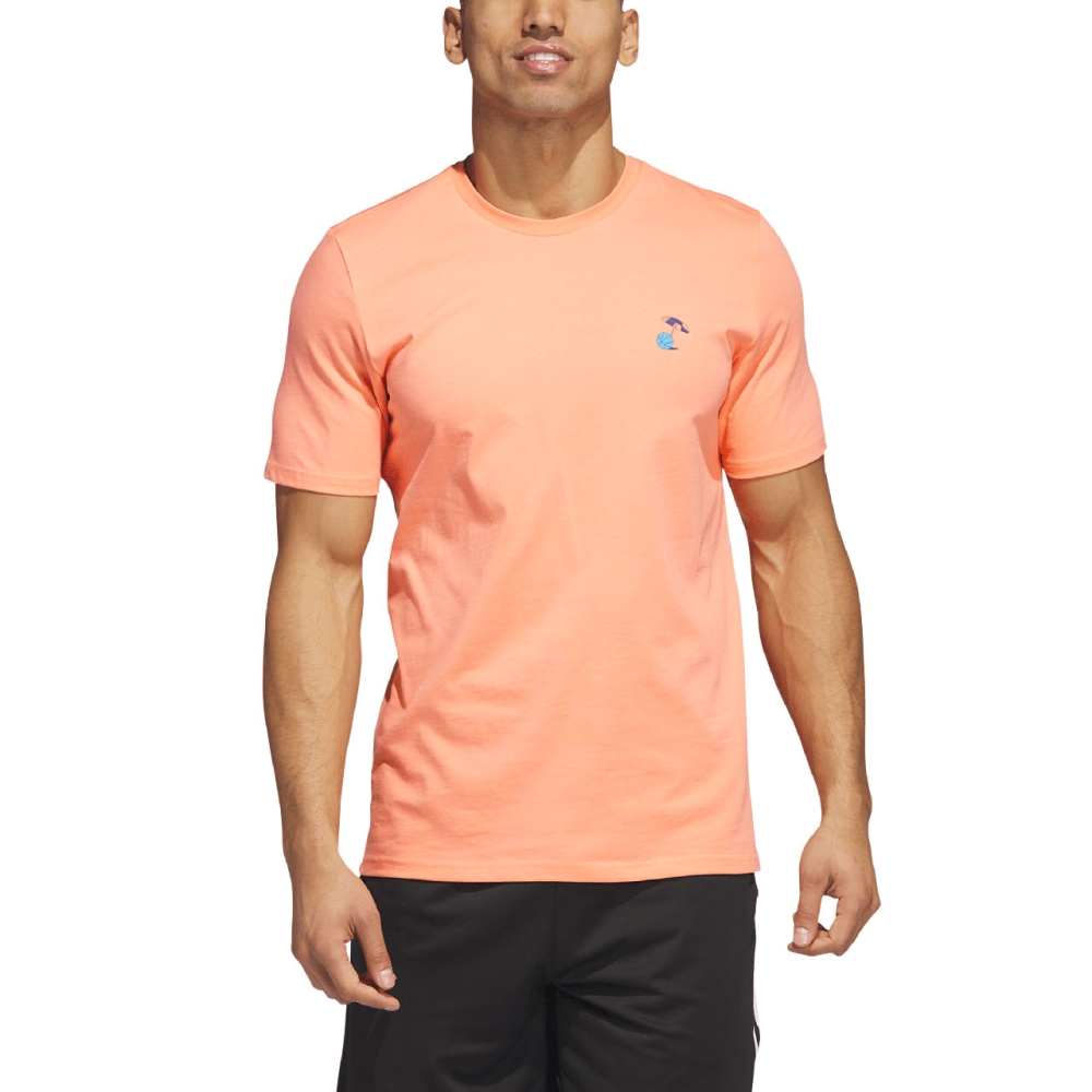 Tricou Minge Baschet Men's Adidas Lil Stripe Spring Break Graphic Maneca Scurta Coral IC1869