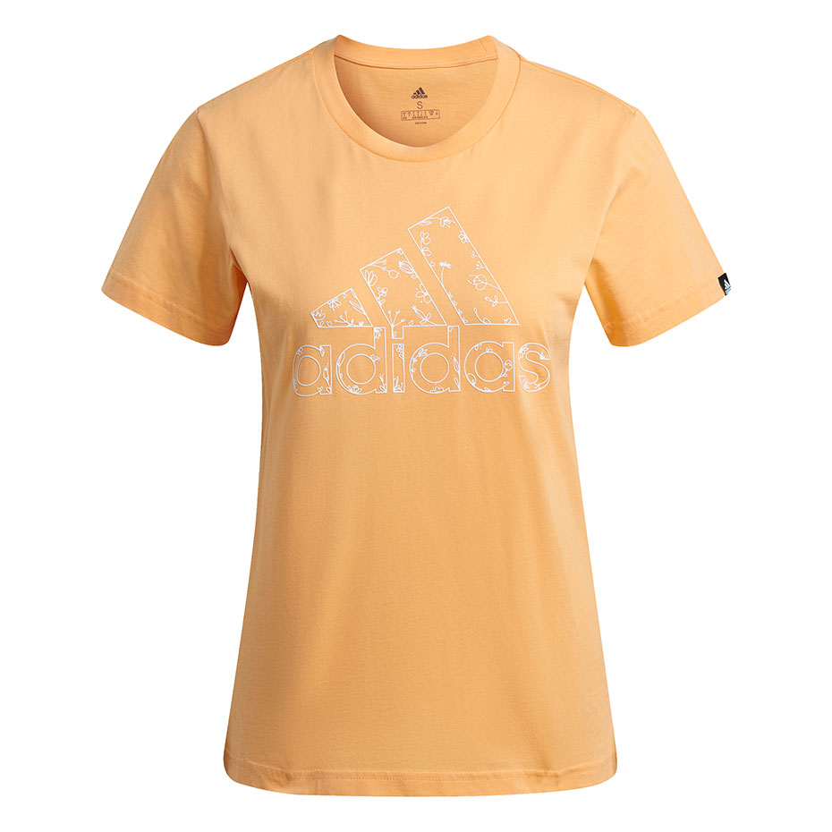 Camasa adidas 's Outlined Floral Graphic T- Yellow GL1030 dama