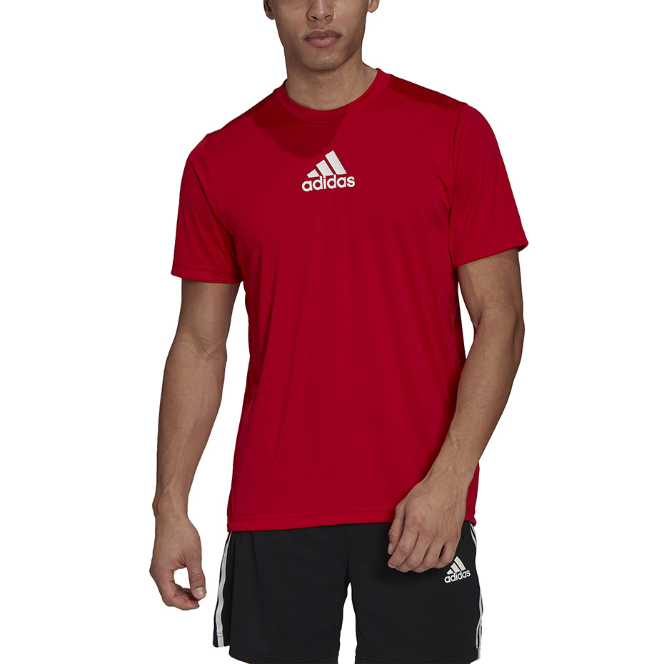 Tricou Men's adidas Primeblue Designed To Move Sport 3-Stripes red GM4318