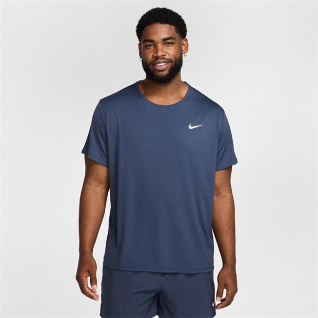 Nike DriFit Miler Running Top barbat