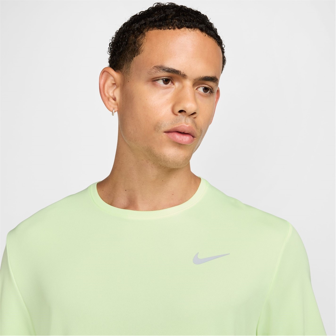 Nike DriFit Miler Running Top barbat