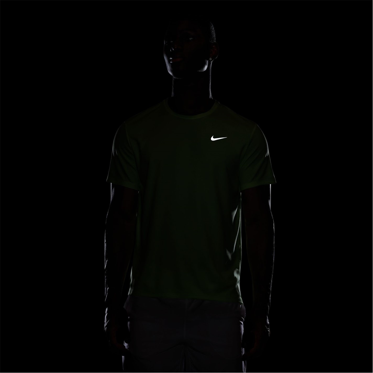 Nike DriFit Miler Running Top barbat