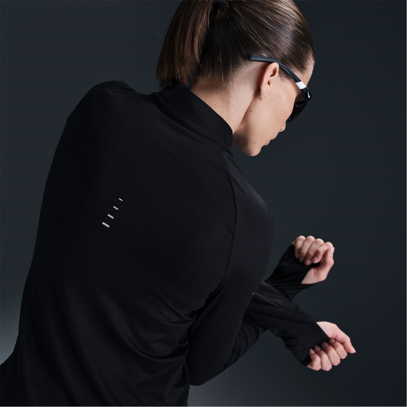 Nike Swift 1/4-Zip Running Top dama