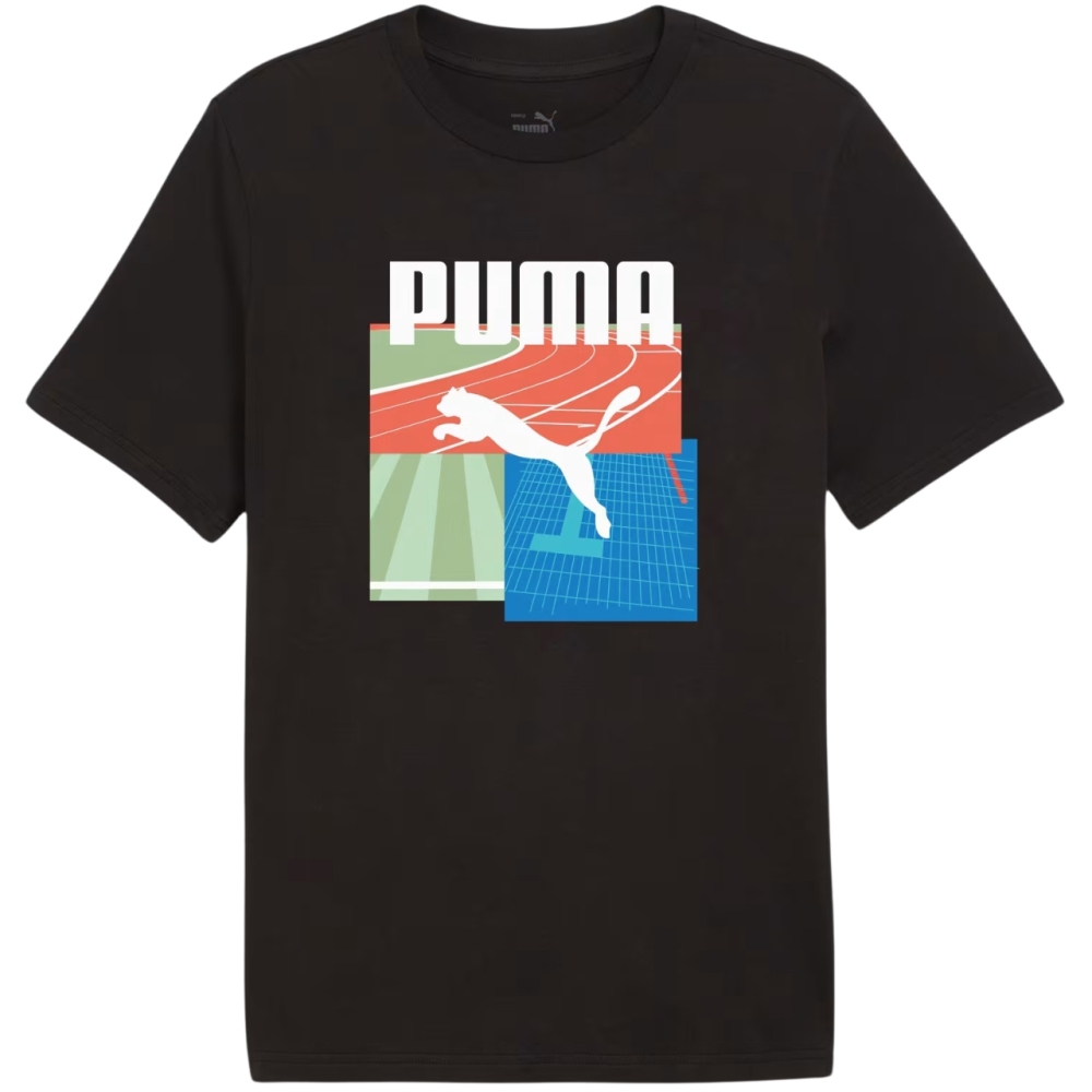 Tricou Tricou b?rba?i Puma Graphics Summer Sports II negru 627909 01