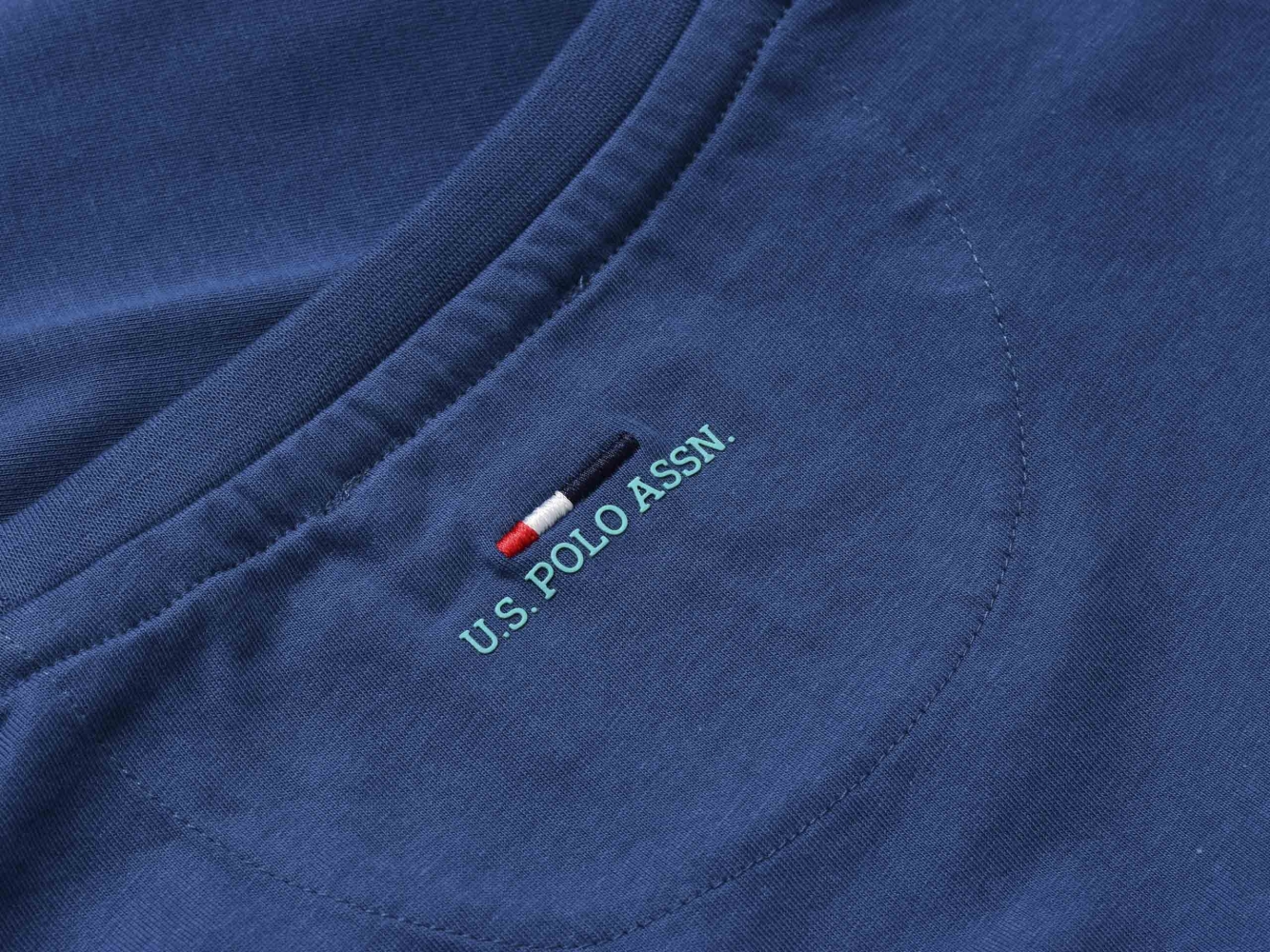 Tricou barbati u.s. polo luca albastru