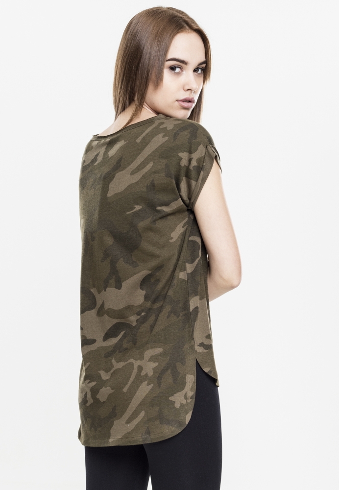 Tricou Camo Back Shaped dama Urban Classics