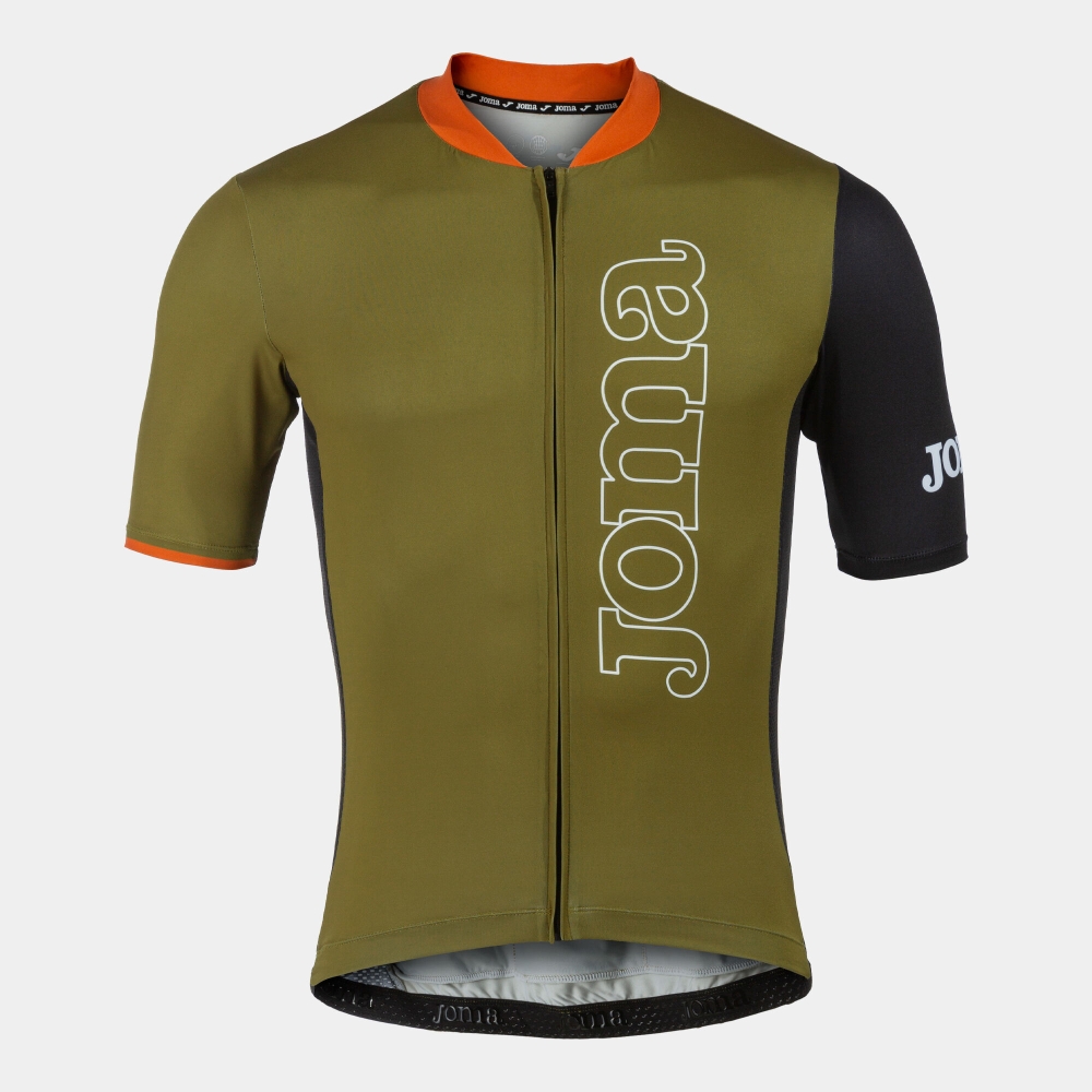 Crono Cycling Jersey Khaki Black Joma