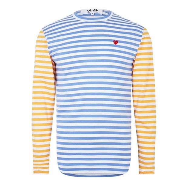 Camasa COMME DES GARCONS PLAY Bi-Colour Stripe T-