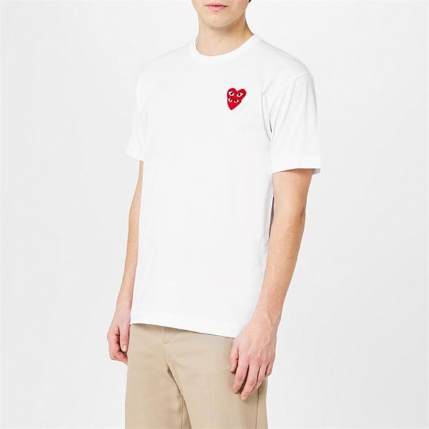 Camasa COMME DES GARCONS PLAY Embroidered Hearts T-