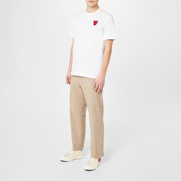 Camasa COMME DES GARCONS PLAY Embroidered Hearts T-