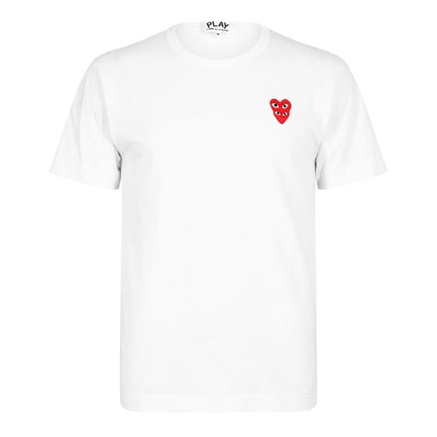 Camasa COMME DES GARCONS PLAY Embroidered Hearts T-