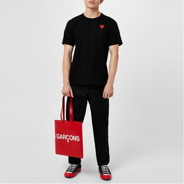 Camasa COMME DES GARCONS PLAY Embroidered Hearts T-